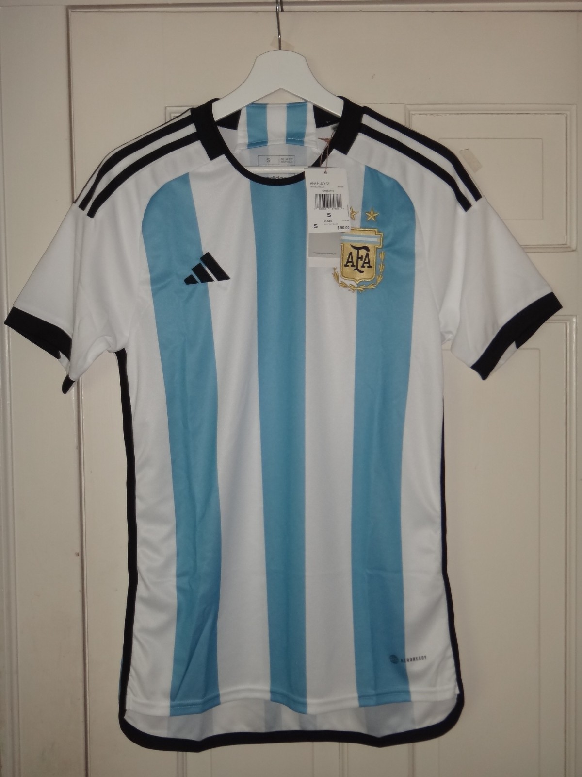 NWT Men's Adidas Argentina Home Jersey HF2158 Size S