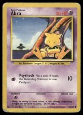 Abra 43/102 Base Set Pokemon TCG trading card
