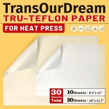 30 Pack PTFE Teflon Paper 16×11.7 20 Sheets ...