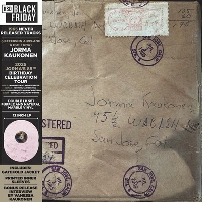 Jorma Kaukonen - Wabash Avenue: 1965 never released tracks [New Vinyl LP] Black,