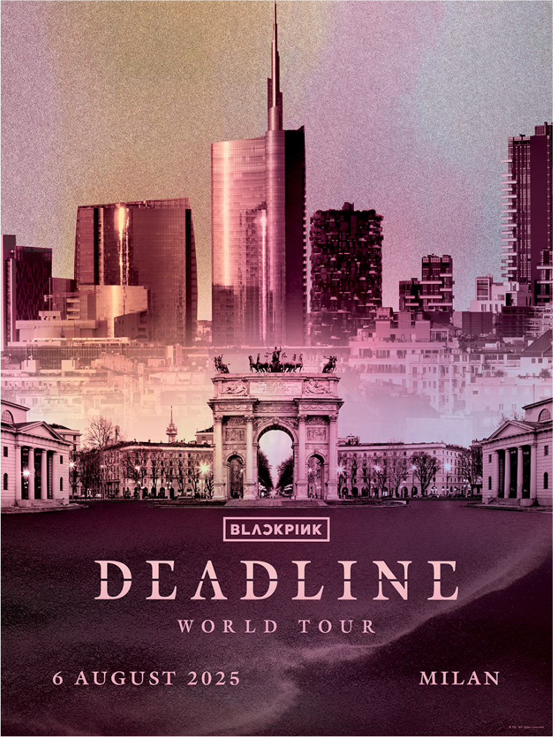 BLACKPINK Deadline World Tour in MILAN August 6, 2025 Poster | eBay