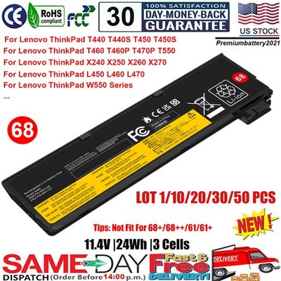  LOT 68 Battery for Lenovo ThinkPad T440 T440s T450 T450S X240 X260 X270 L460