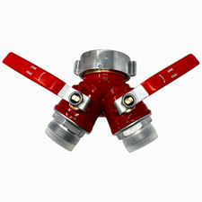 Gated Brass Wye Valve 2.5 x 1.5 | Fire Hydran...
