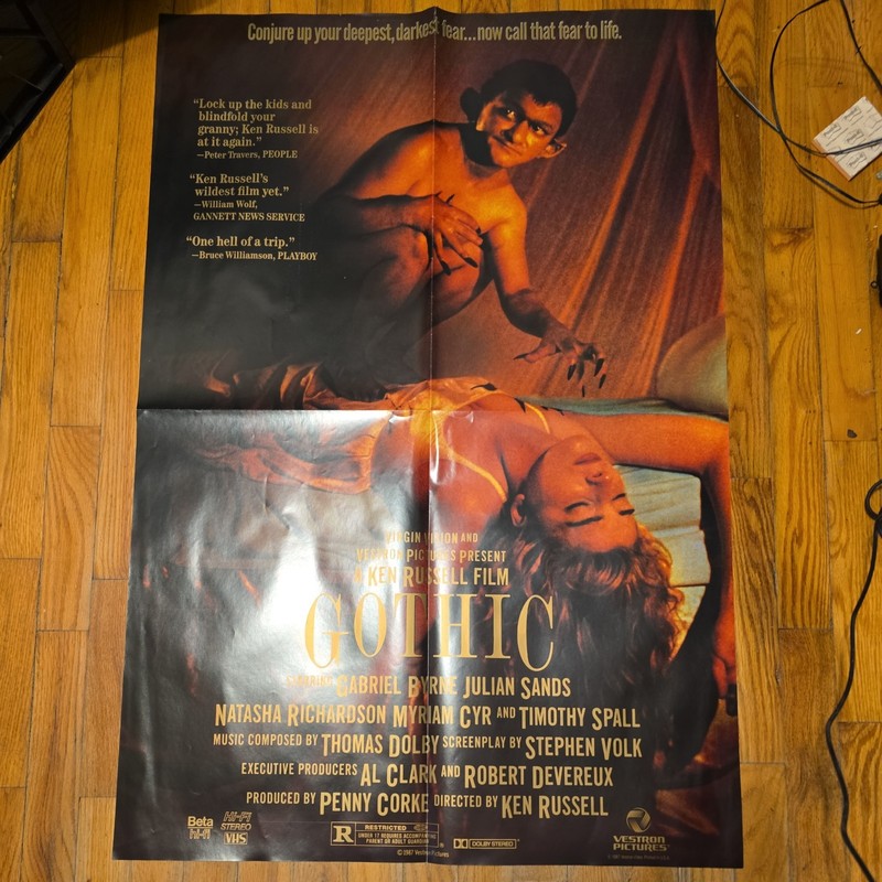 Gothic Original Video Poster 1987
