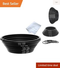 Filter Step Down Ring Set, Anodized Metal Black, 8 Stepping Down Lens Adapter...