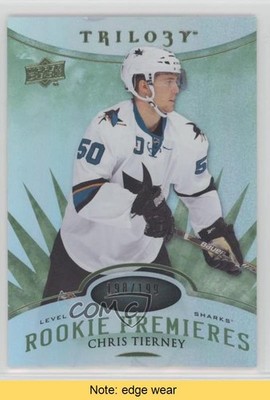 2014 Trilogy Level 1 Premieres Radiant Green Chris Tierney Rookie RC READ 0af