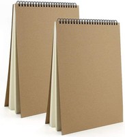Skizzenbuch Din A4 2 StüCk Zeichenblock 30 Blatt 160 G/M² Hardcover Kunstbuch