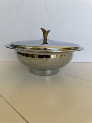 VTG MID-CENTURY 12'' KROMEX COVERED SERVING DISH BOWL