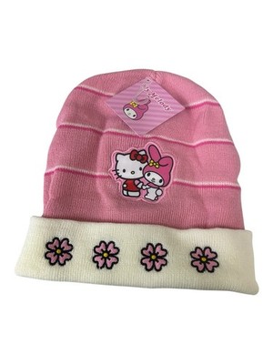  Sanrio Hello Kitty and ''My Melody'' Embroidered Beanie BNWT 