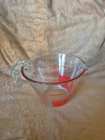 Pyrex 2 Cup ~ Measuring Cup Red Reverse Read Inside Vintage Glass ~ Excellent
