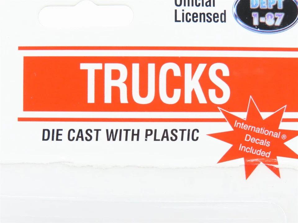 HO Scale Boley Dept 1-87 International Trucks 4105-76 Dump Truck White/Silver  - Image 2 of 4