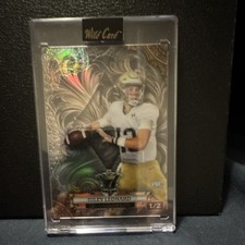 Wild Card 7 Card Studs Riley Leonard Serial Numbered 2024 Football Card 1/2