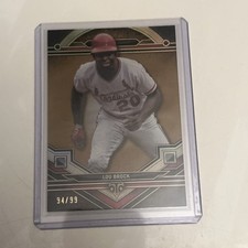 2024 Topps Triple Threads - Lou Brock #50 Amber /199