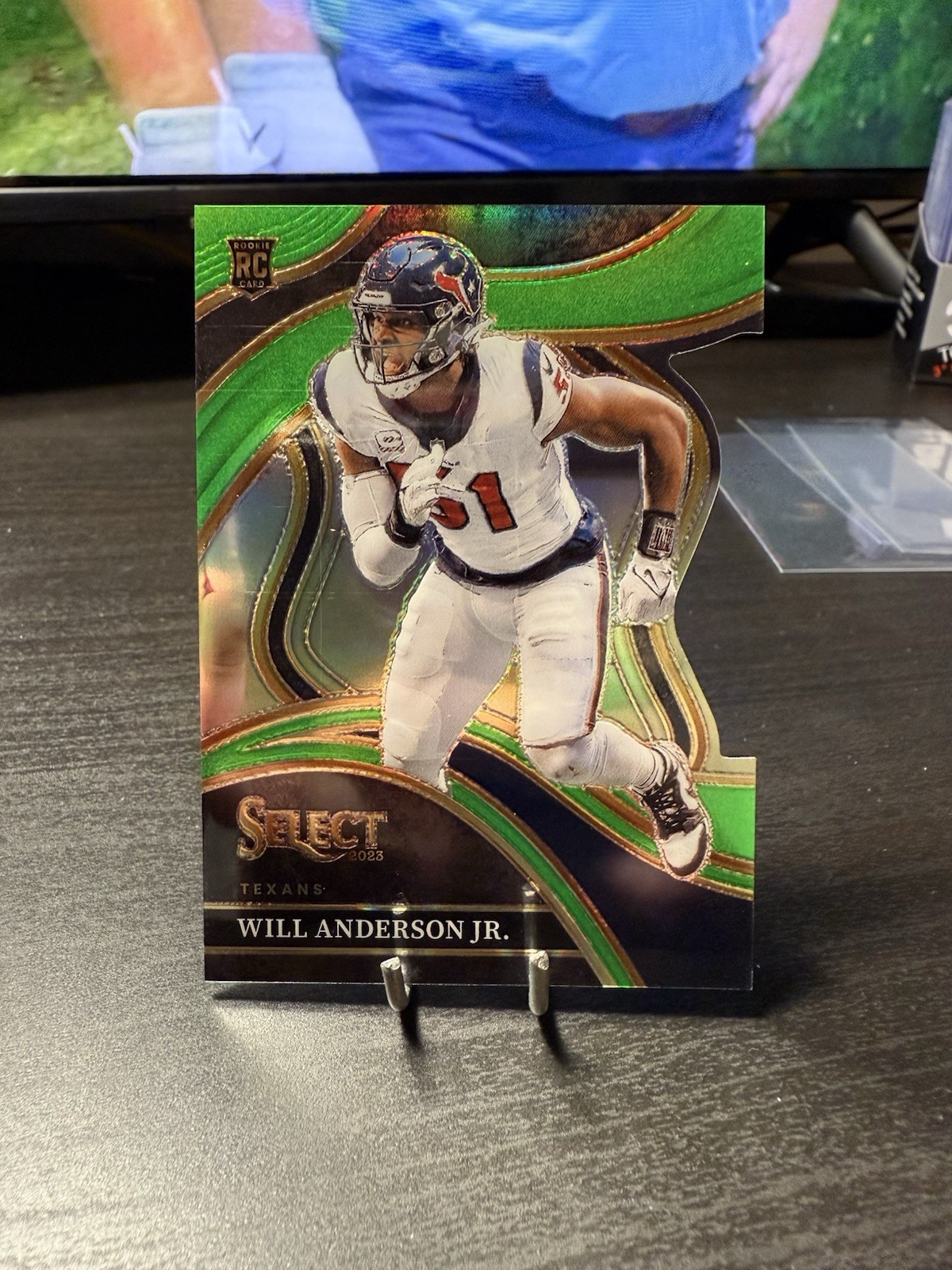2023 Panini Select - Club Level Will Anderson #207 Neon Green Prizm Die-Cut /499