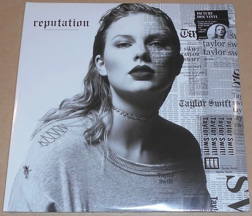 Taylor Swift Reputation Vinyl Picture Disc 2-LP Ed Sheeran DAMAGED JACKET Sealed