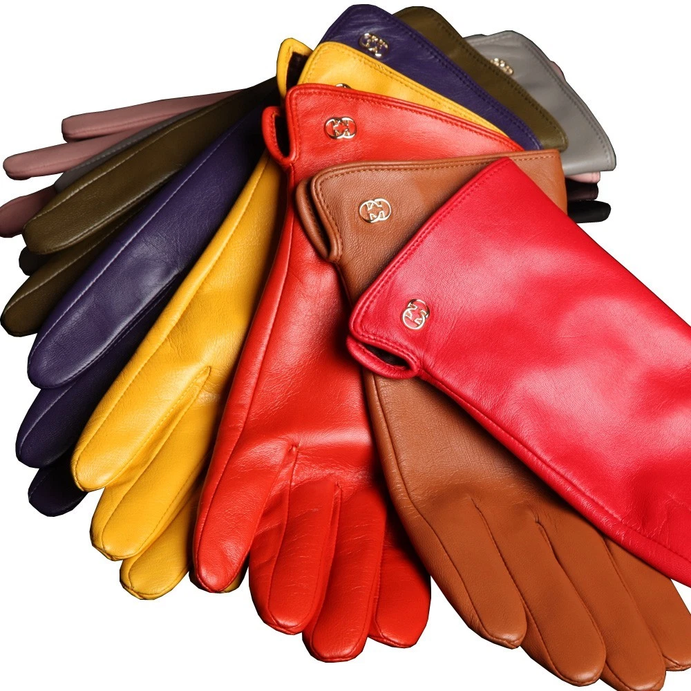 Ladies Woman Genuine Nappa Leather Gloves Many Color On Sale #L038NC