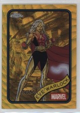 2025 Topps Chrome Marvel Comics Gold Wave Refractor 9/50 Eve Warlock #192 9et