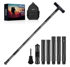Tactical Stick Hiking Walking Staff - Trekking Poles Outdoor Tactical Staff Adju
