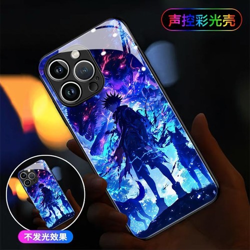 Induction Cool LED Light up Glass Phone Case Cover for iPhone 13 14 15 16Pro Max - Picture 4 of 15