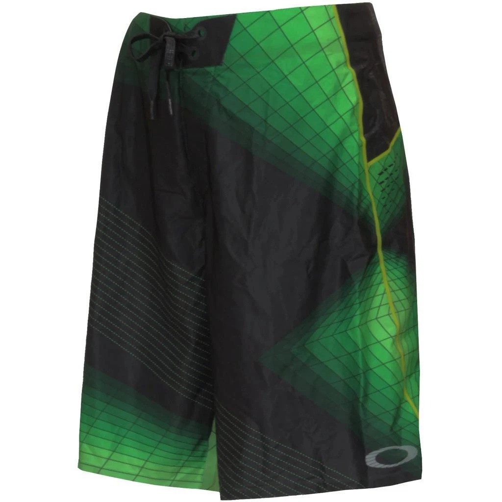 Oakley Blade 3 III 21 Boardshorts Mens Size 34 L Antifreeze Black Green Shorts