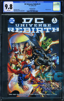 DC Universe Rebirth #1 2016 DC Comics CGC 9.8 Midnight Release Var 1st ...