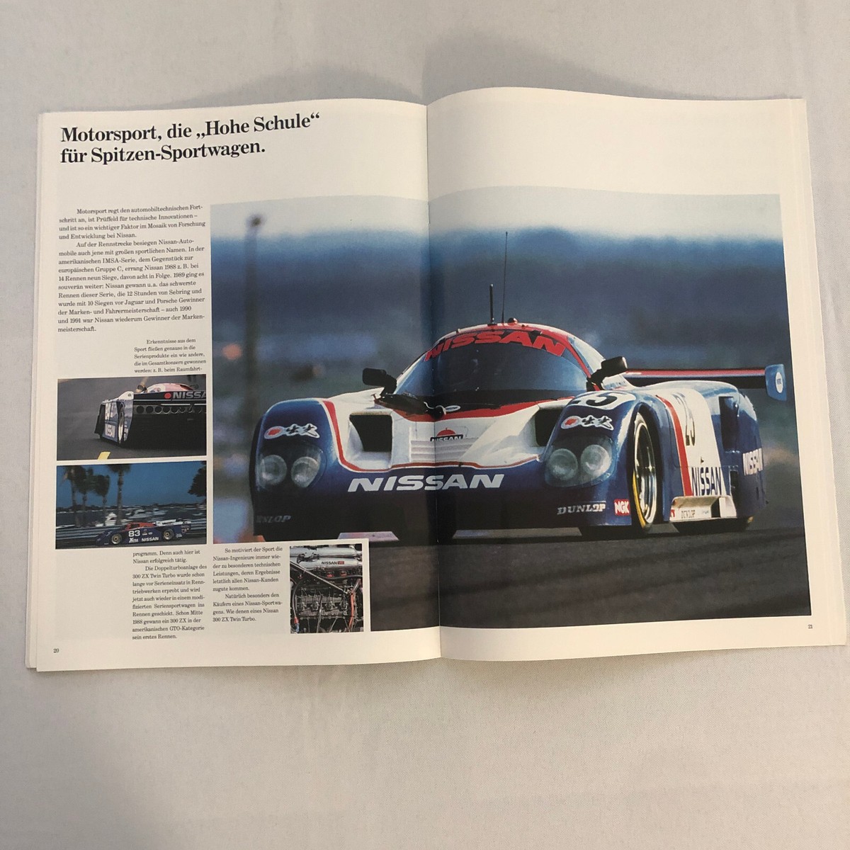 Nissan 300ZX Twin Turbo Sales Brochure Catalog German Text