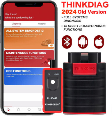 Thinkcar Thinkdiag OBD2 Diagnosegerät Scanner ECU-Coding ALL SYSTEM Aktiver Test