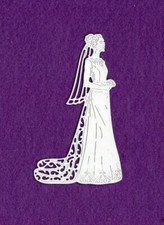 BRIDE  4 wedding die cuts scrapbook cards