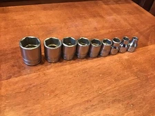 SNAP-ON TOOLS 3/8” Dr. SAE Shallow Sockets Ready to work 6 Point 1/4”-3/4”