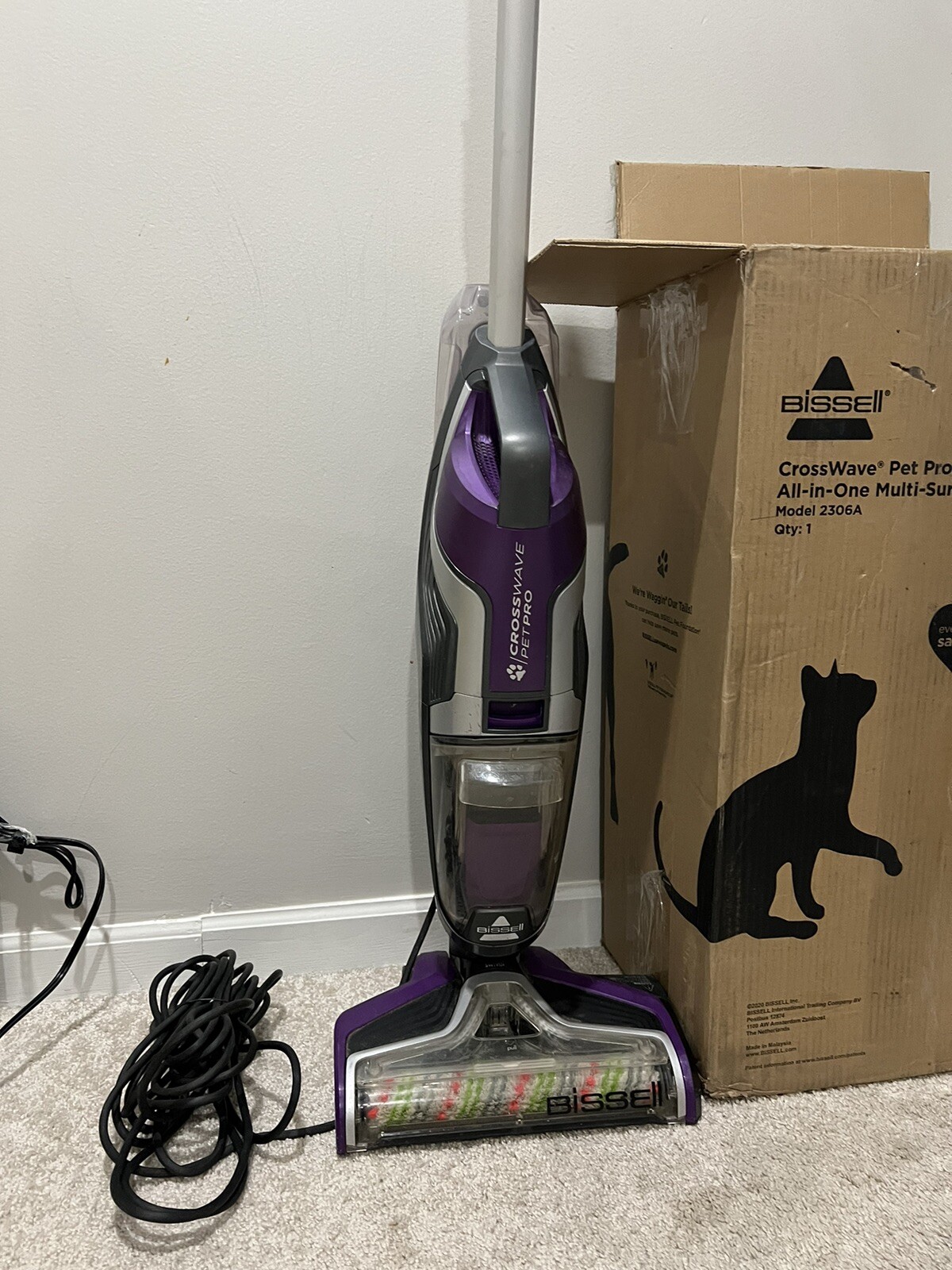 Bissell 2306 CrossWave Pet Pro WetDry Vacuum Cleaner Purple