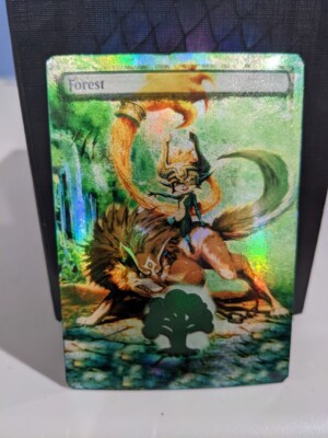 FOIL MTG ALT FOREST LEGEND ZELDA LINK WOLF MIDNA DEKU TREE
