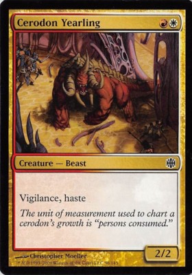 Cerodon Yearling *PLAYSET* Magic MtG x4 Alara Reborn SP
