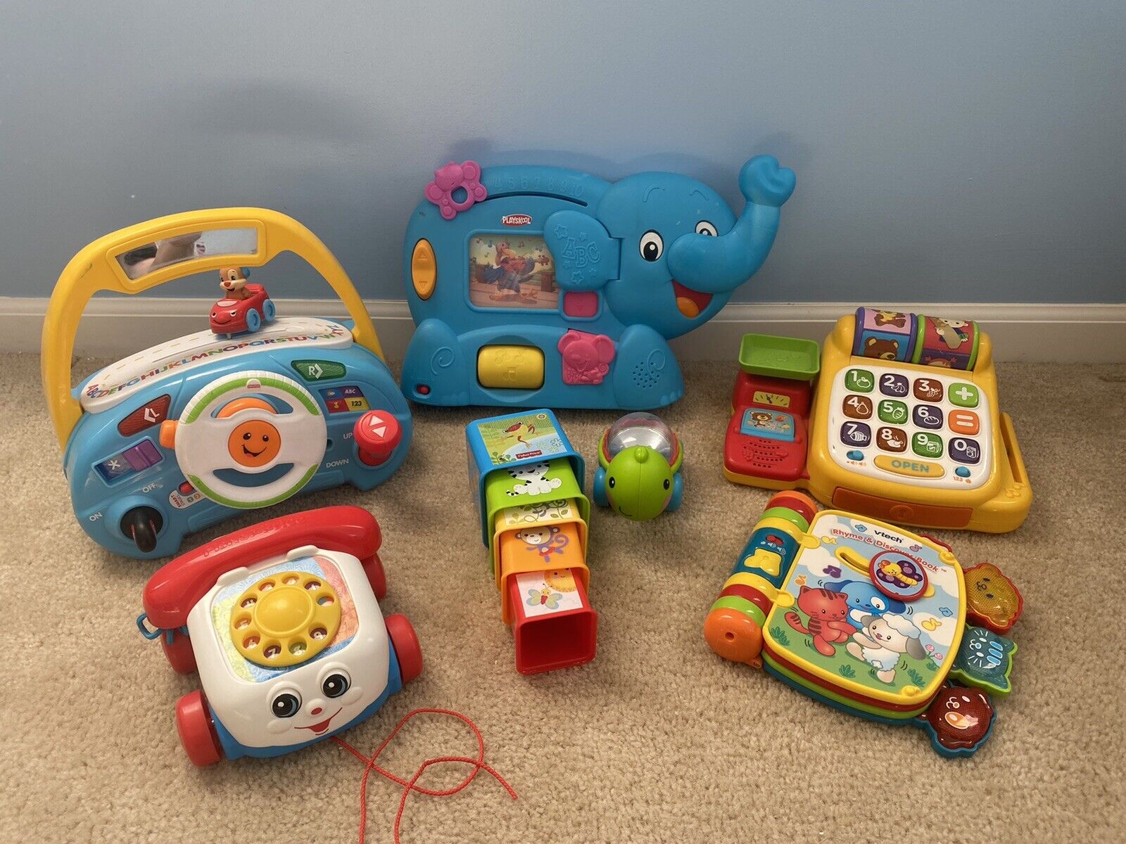 Fisher Price Baby Toddler Toy Lot Activity Playskool Vtech Vintage