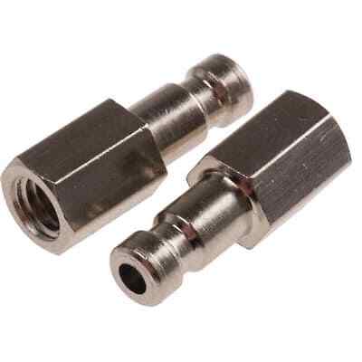 2PC RS PRO 6671800 Pneumatic Quick Connect Coupling Brass M5 Threaded Female Ni