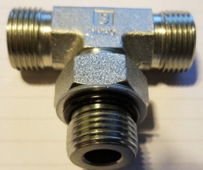 FS6803-08-08-08, Face Seal, Hydraulic, Fitting, MFS - MFS - MORB Tee