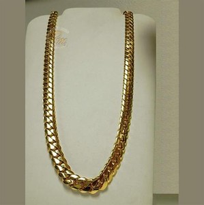 cuban miami link chain gold 14k necklace curb 13mm solid heavy grams 6gr