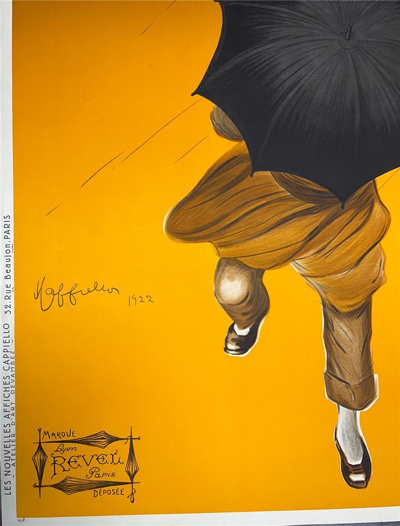 Leonetto Cappiello Parapluie-Revel Hand Signed Original Lithograph