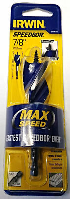 Irwin Speedbor 1866036 7/8'' Max Speed Tri-Flute Drill Bit