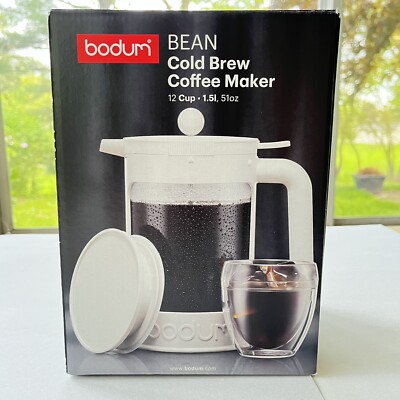 Cold Brew Bodum Bean Press and Iced Coffee Maker 12 Cup 51 oz New