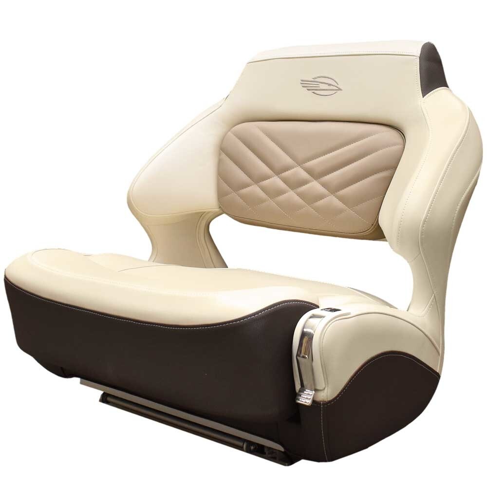 Chaparral Boat Helm Seat 31.00725 307 SSX Wide Bolster Cream Brown eBay