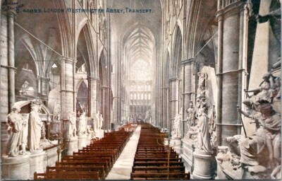 London Westminster Abbey, Transpet Vintage Postcard Wpc7