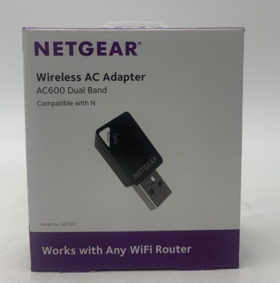 Netgear Wireless AC Adapter AC600 Dual Band 606449099065 | eBay
