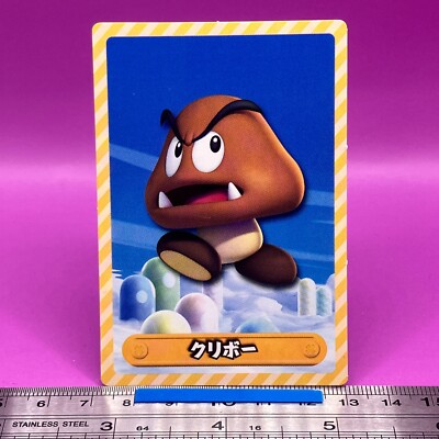 Goomba Super Mario Bros Trading Card Nintendo Top TCG Japanese
