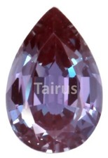Lab Created Pulled Alexandrite True Color Change Pear Shaped Loose Stones