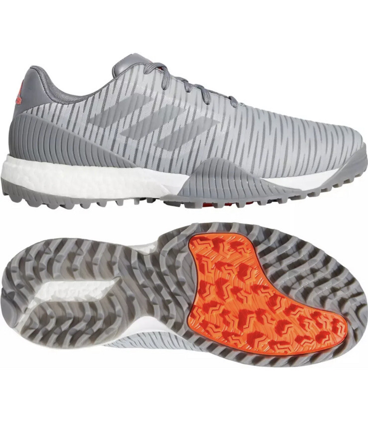 NWT Adidas CodeChaos Sport Spikeless‎ Golf Shoe In Grey/Red Sz 9 WIDE Athletic adidas Men main image 4