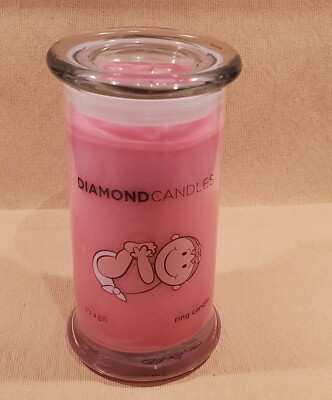 Diamond Candles 'It's a Girl' 21 oz Jar w/Ring Inside~Single Wick~Soy  Wax~NEW