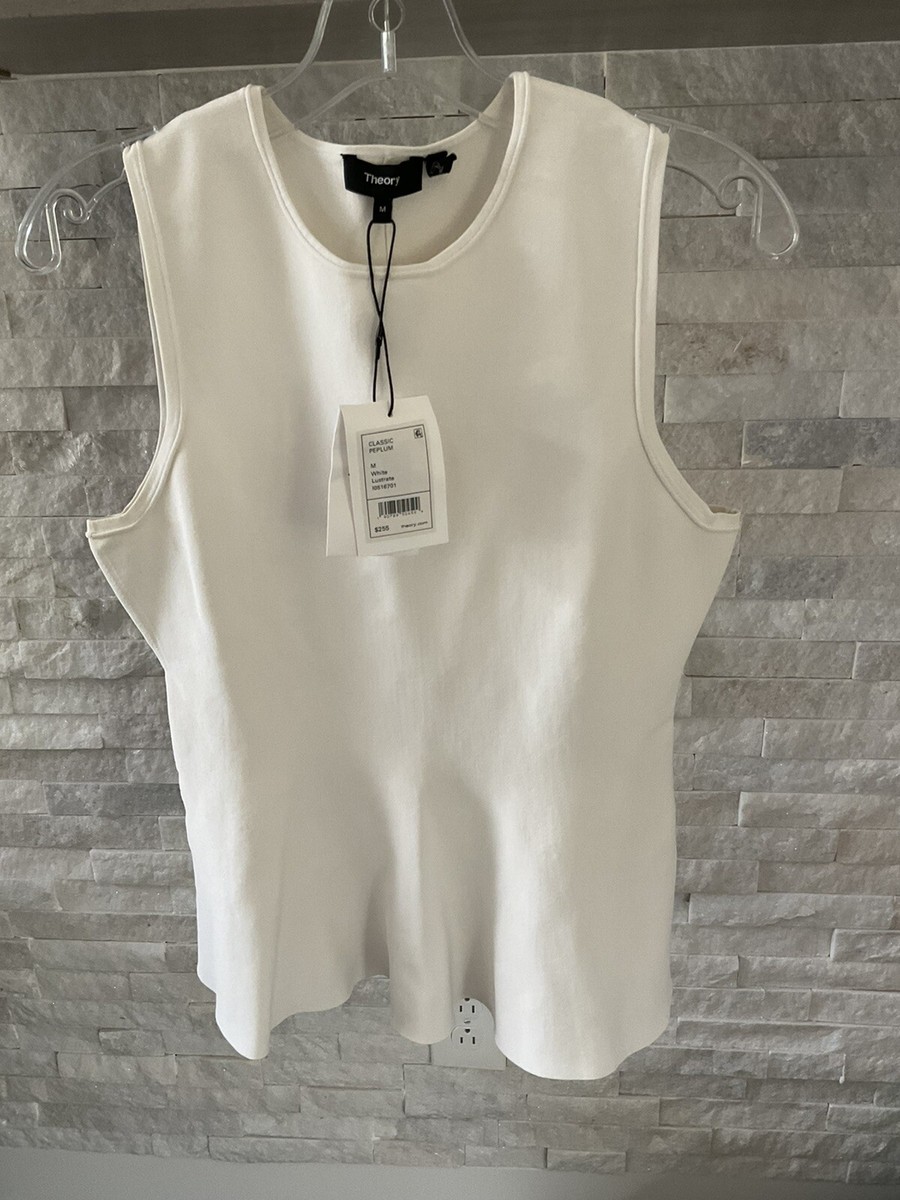 theory classic peplum top