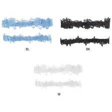 Women Embroidery Floral Lace Thigh Rings Set Wedding Prom Bridal Decorative Stre