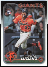 2024 Topps Series 1 Baseball Marco Luciano #232 Base Rookie Card RC SF Giants