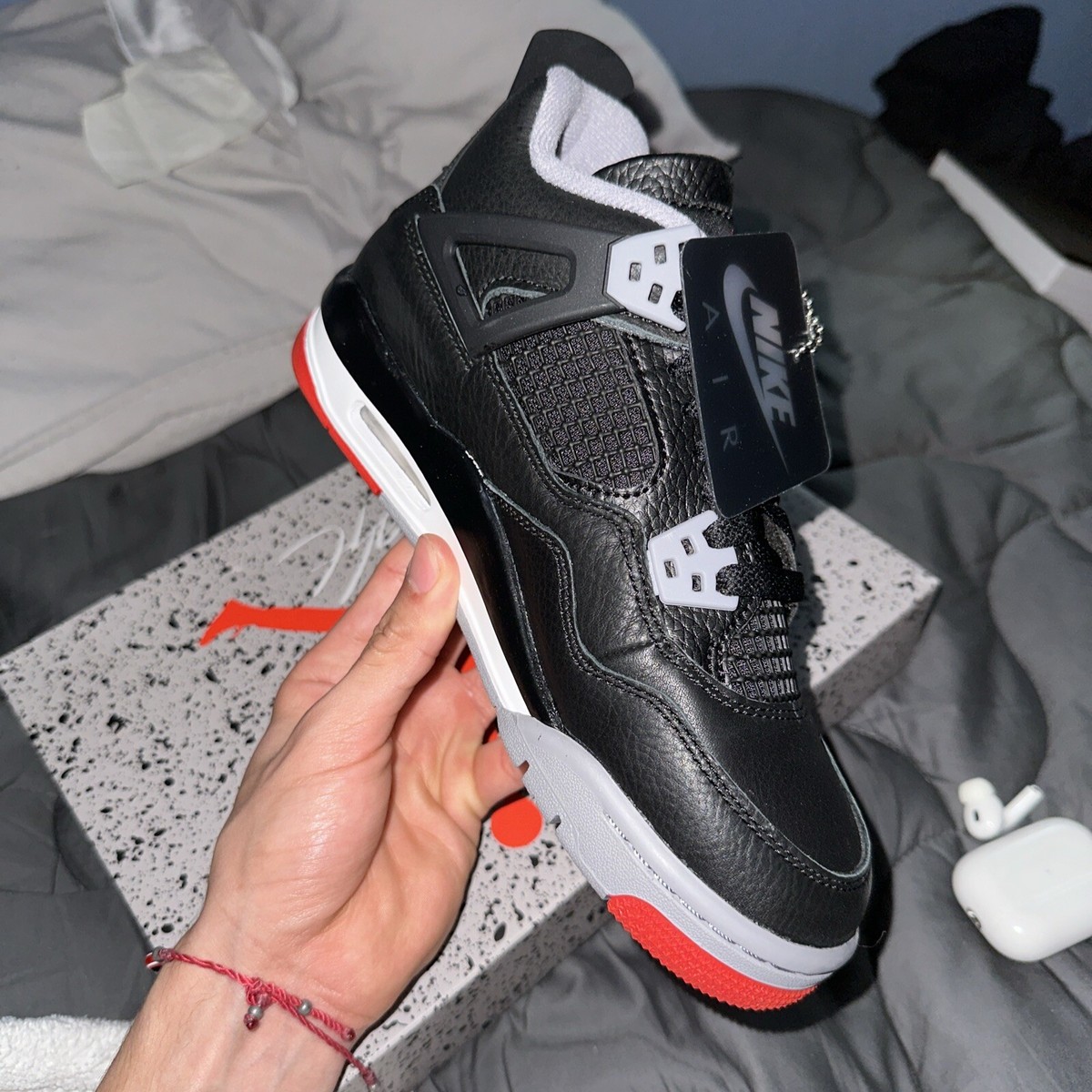 Size 4.5 - Jordan 4 Low Bred Reimagined | eBay